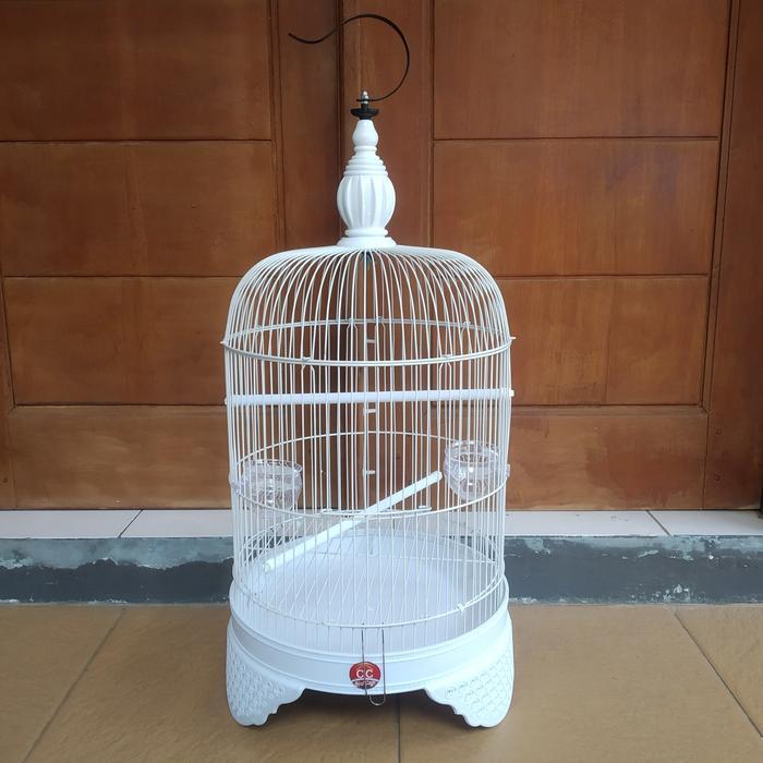kandang sangkar burung lovebird kenari - Putih