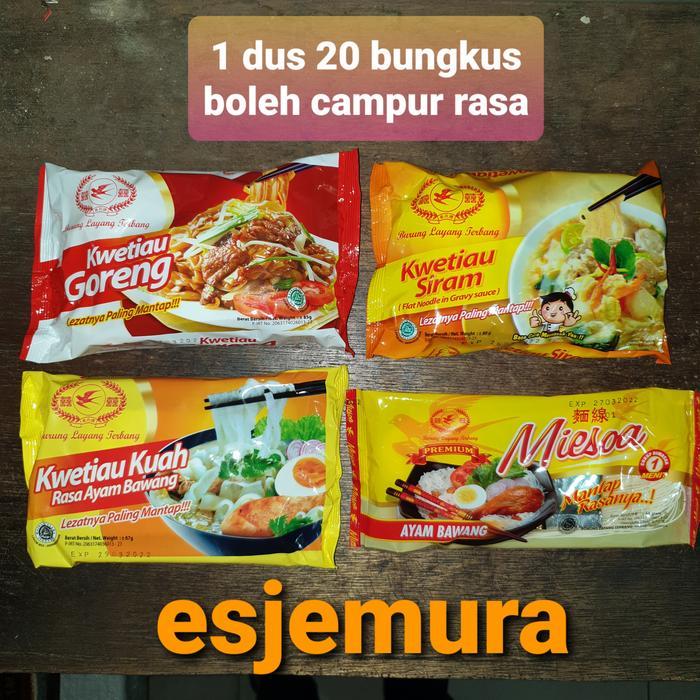 Kwetiau Instant Burung Layang Rasa Goreng Kuah Siram & Misoa / Indomie