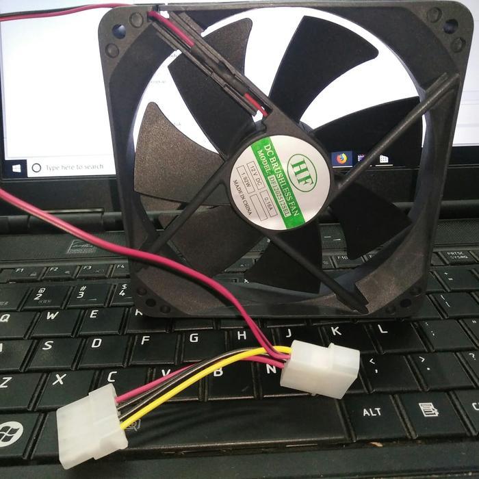 Fan DC 12V 12 cm cooling fan 12 V volt extra kipas 12cm
