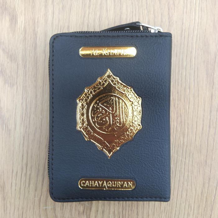 [A7 Jaket] Al-Quran Mushaf Utsmani Saku Alquran Mini Dompet Resleting - Hitam