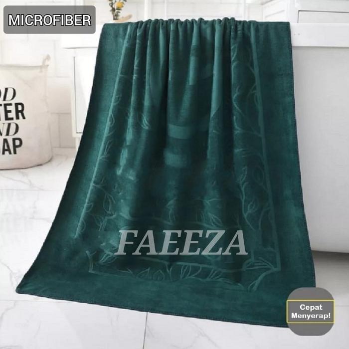 Handuk Mandi Dewasa Jumbo Microfiber 90x160 Handuk Mandi Pria Wanita Dewasa - Hijau 90x160