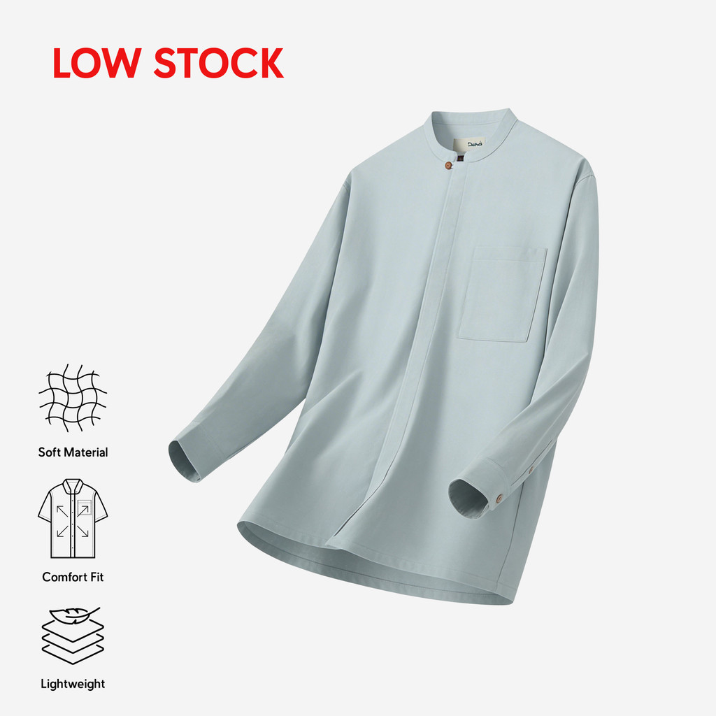 DUHA Baju Koko Lengan Panjang - Grey - Majd