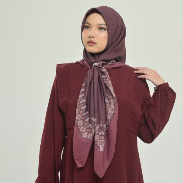 Rabbani - Tetra Syahmina Kerudung Segi Empat Rabbani Motif
