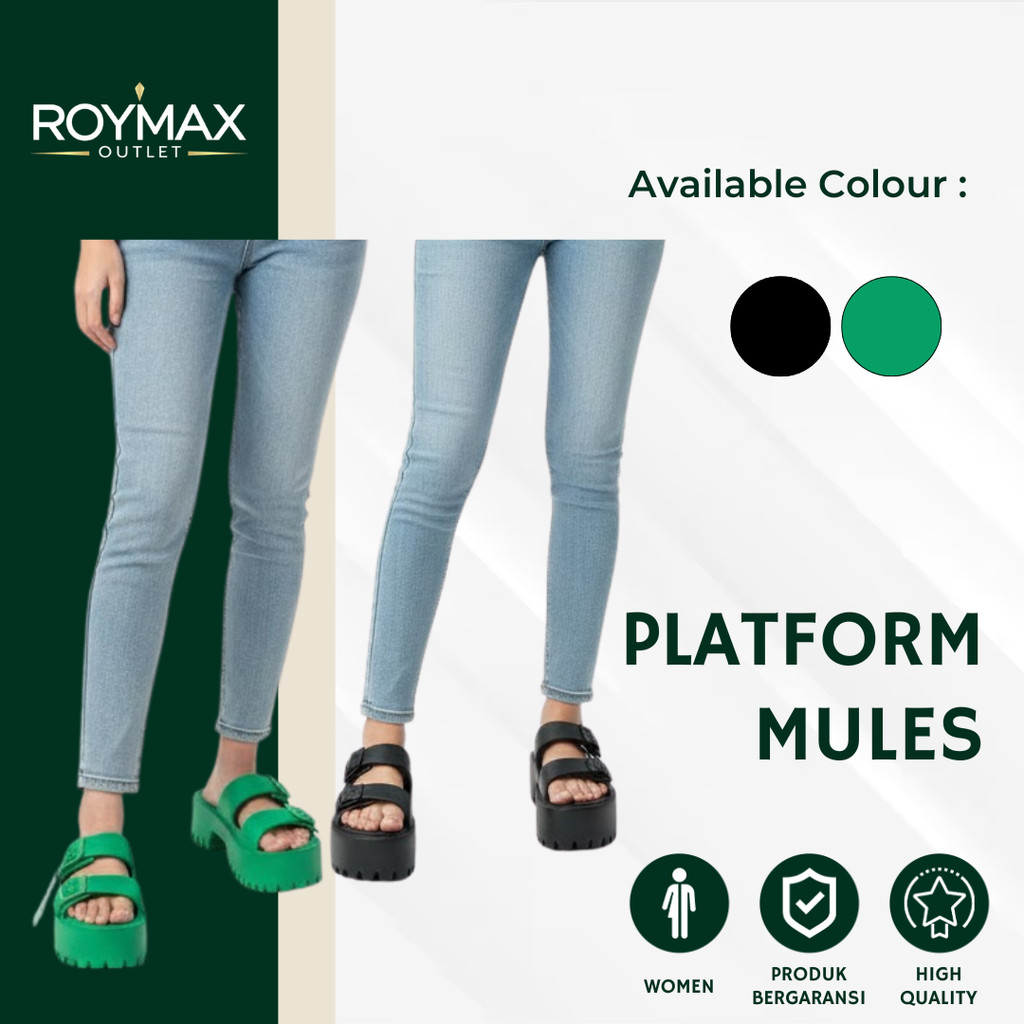 Sandal Wanita Monobo Thailand Platform Mules