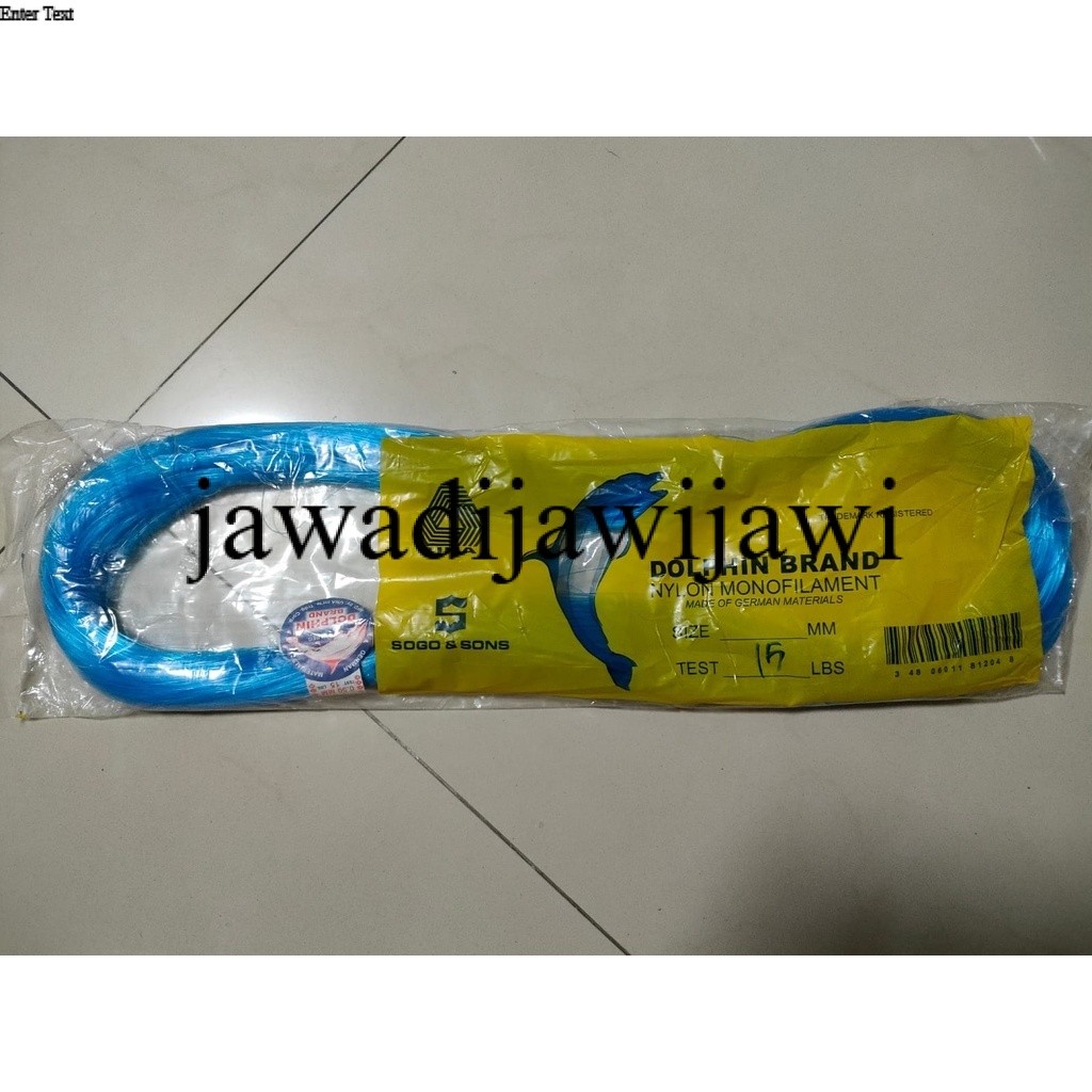 NILON DOLPHIN MONOFILAMENT WARNA BIRU/PUTIH MONOFILAMENT ORI PHILIPINA 100% jawadijawijawi