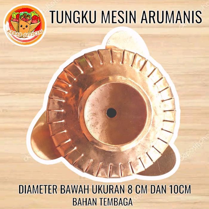 Promo Tungku Mesin Arumanis Bahan Stainless - Kuningan - Tembaga / Diameter 8 cm dan 10 cm - STAINLE