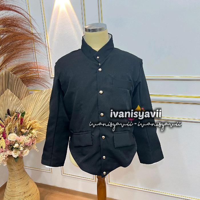 Beskap Model Lengkap / Warna Lengkap Pria Dewasa - (Jogja- Hitam), (Tulis di Catatan)