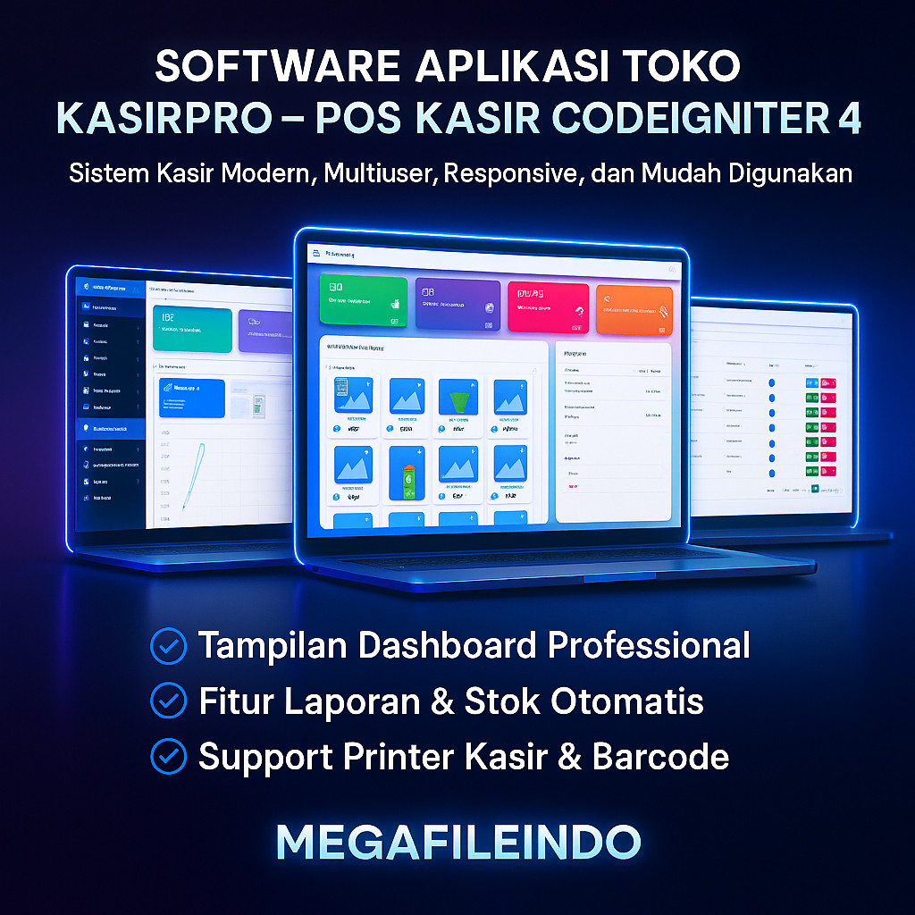 Software Aplikasi Toko KASIRPRO - POS Kasir Codeigniter 4