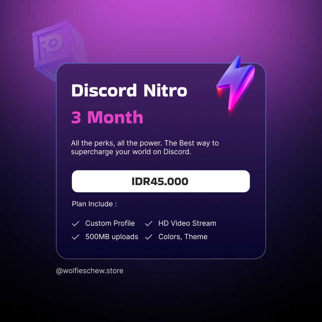 DC Nitro 3 Bulan + 2 Server Boost Promotion Gift