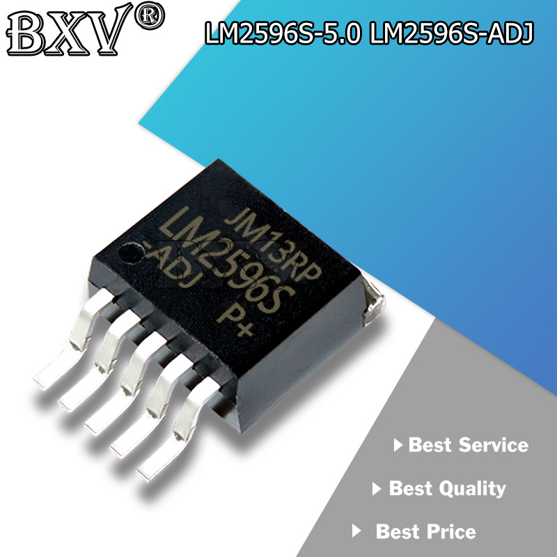 10 Buah/Lot LM2596S-ADJ LM2596 LM2596S TO-263-5 LM2596S-5.0 LM2596S LM2596SX-5.0 LM2596SX-ADJ Baru d