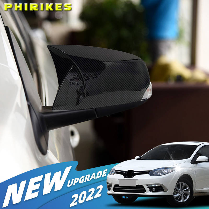 Untuk Renault Fluence 2011-2015, Penutup Spion Samping Mobil, Stiker Tutup Spion, Trim Eksterior Pin
