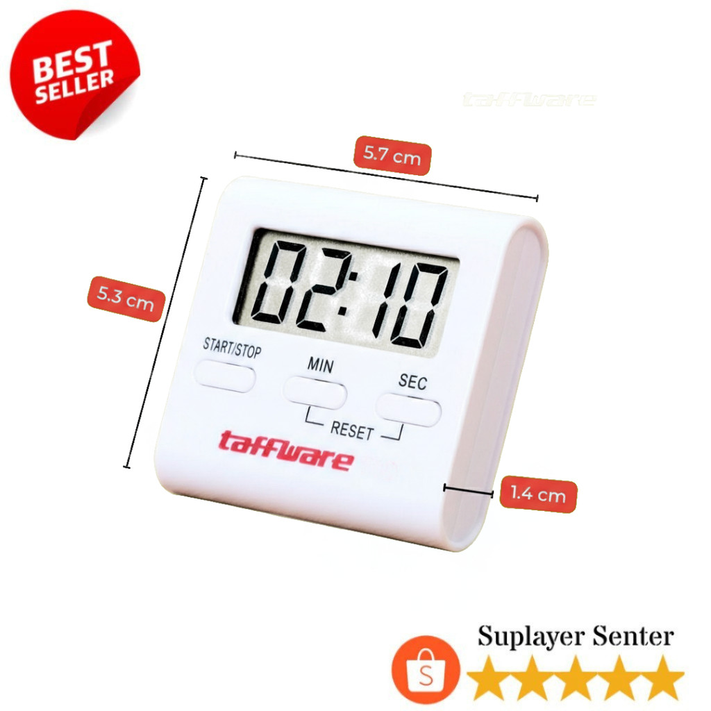 Timer Dapur Digital LCD Besar Kitchen Timer Masak Stopwatch Alarm
