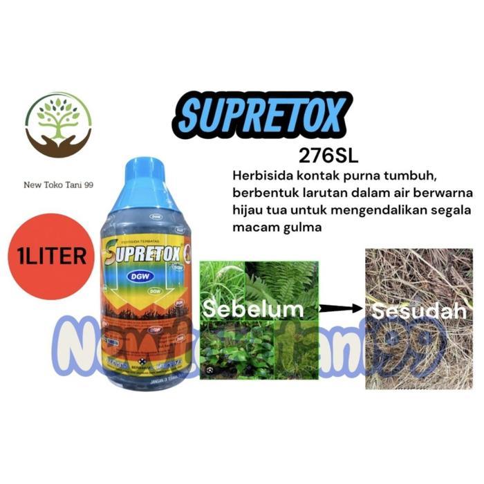 herbisida SUPRETOX 1 liter racun rumput supretox dari DGW pbasmi rumput ampuh