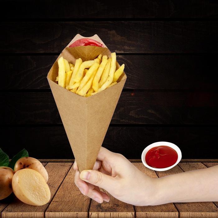 Tray Kentang Goreng Dus French Fries Box Churros Ayam 50pcs Dus Kemasan Kentang Goreng Box Packaging