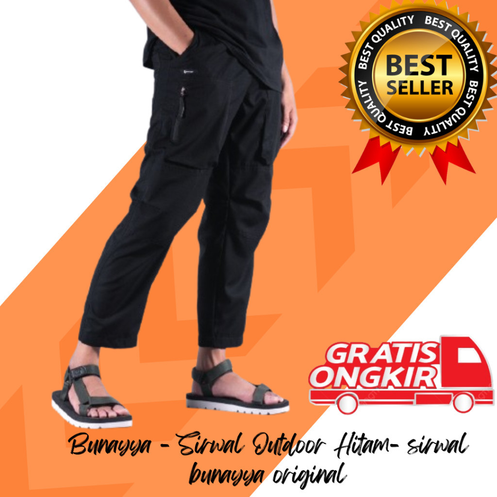 Bunayya celana sirwal muslim pria premium - Bunayya - Sirwal Outdoor Original celana cargo panjang p