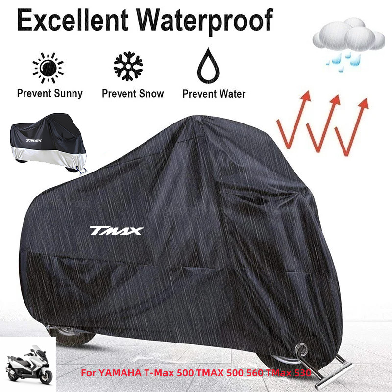 Untuk YAMAHA T-Max 500 TMAX 500 560 TMax 530 Sarung Motor Pelindung UV Luar Ruangan Anti Debu dan Hu