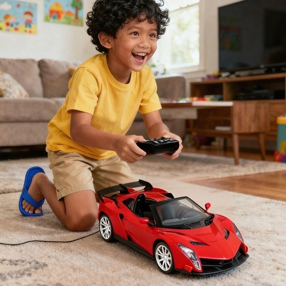 Steering Wheel Remote Drift RC Car LED Light USB arge Remote Control Car Electronic Vehicle Four-Way