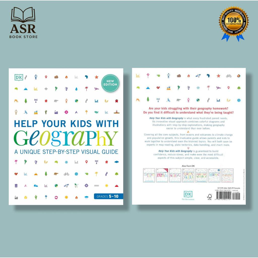 Buku (DK) Help Your Kids with Geography, Full Color