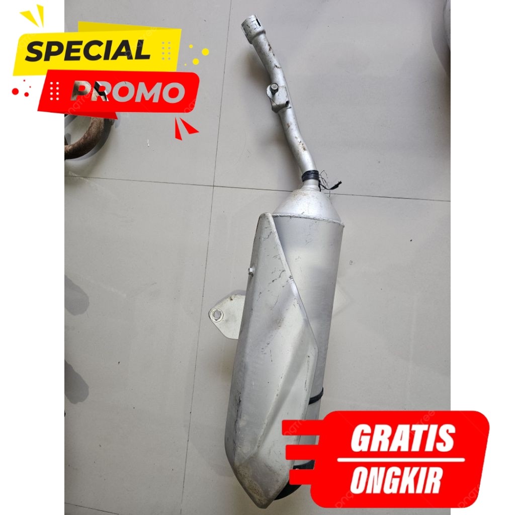 Silencer Knalpot Standar Original KLX 150 BF Copotan Repaint Mulus untuk KLX 150 BF