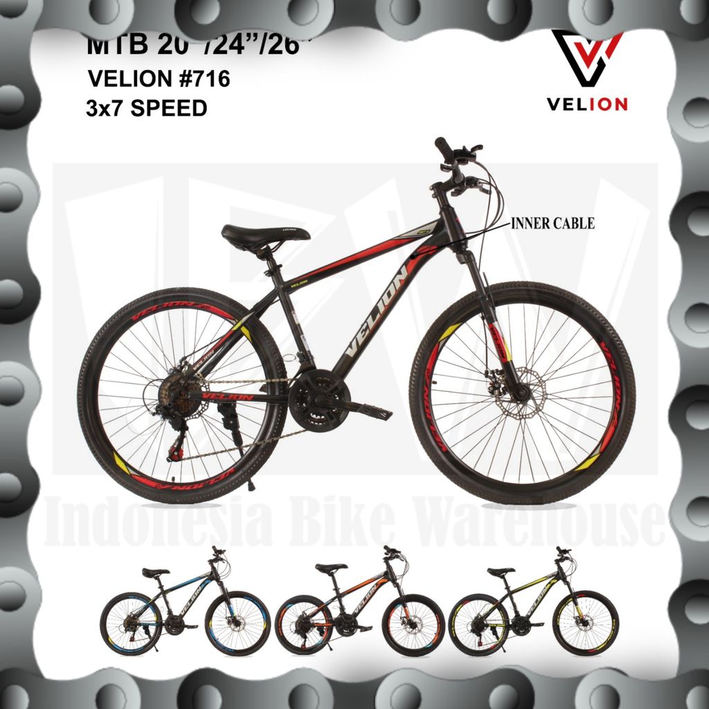 IBW - Sepeda Gunung MTB VELION 716 Ukuran 20 Inch