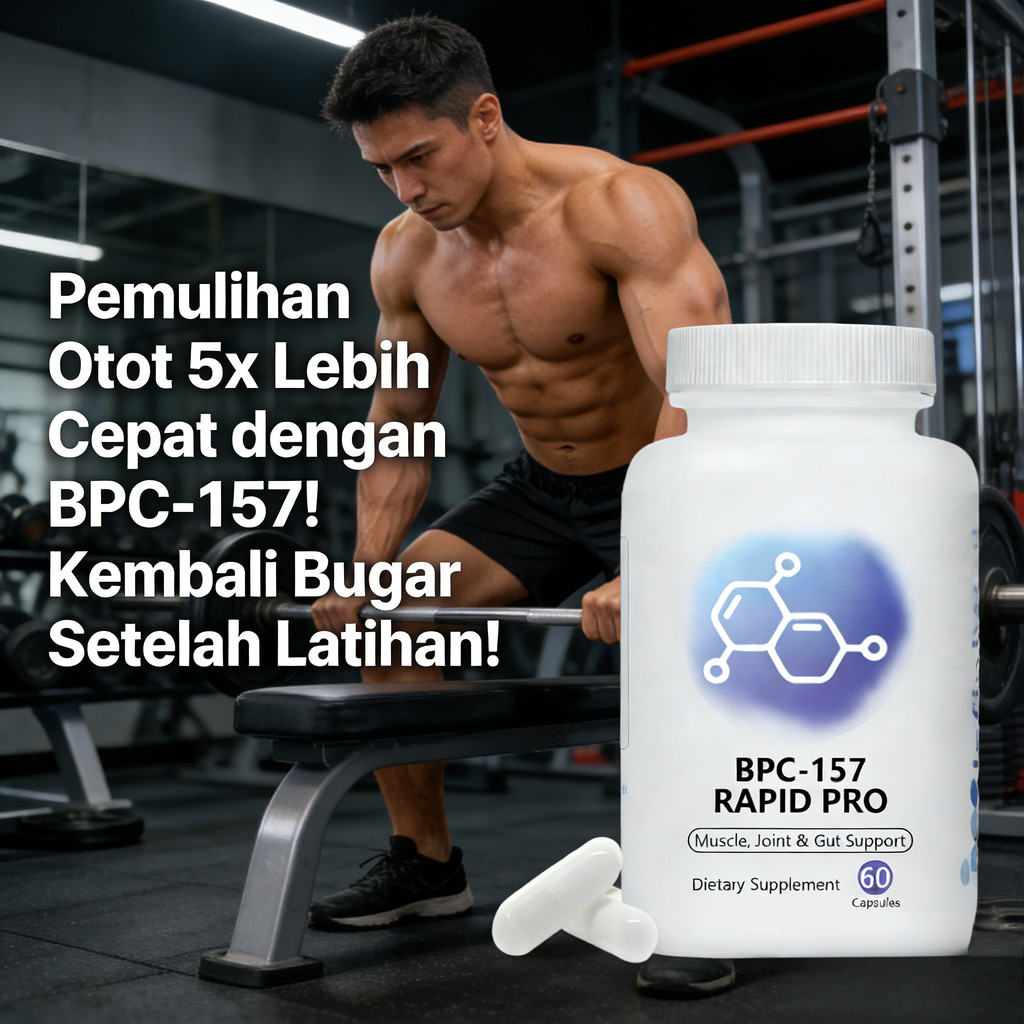 BPC-157 Rapid Pro – Dukung Otot, Sendi & Usus, Pulihkan 5x Lebih Cepat 60 Kapsul