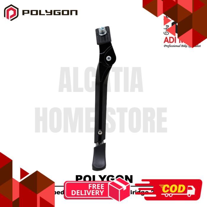 Polygon Stand Sepeda Adjustable Fit on Bridge 20-28 inch Standar Tengah Sepeda