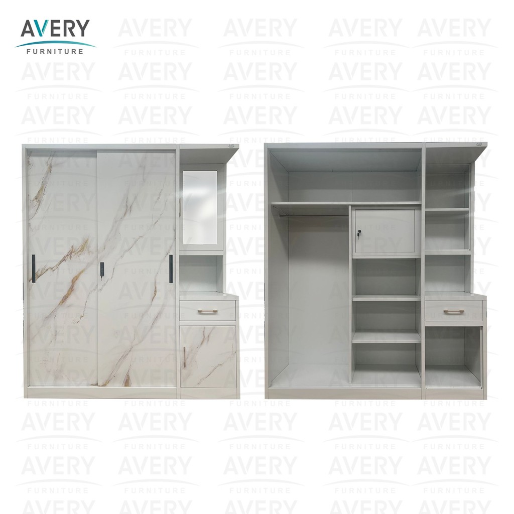 Avery - HM-1600SL - Lemari Besi Pakaian 2 PIntu Sliding