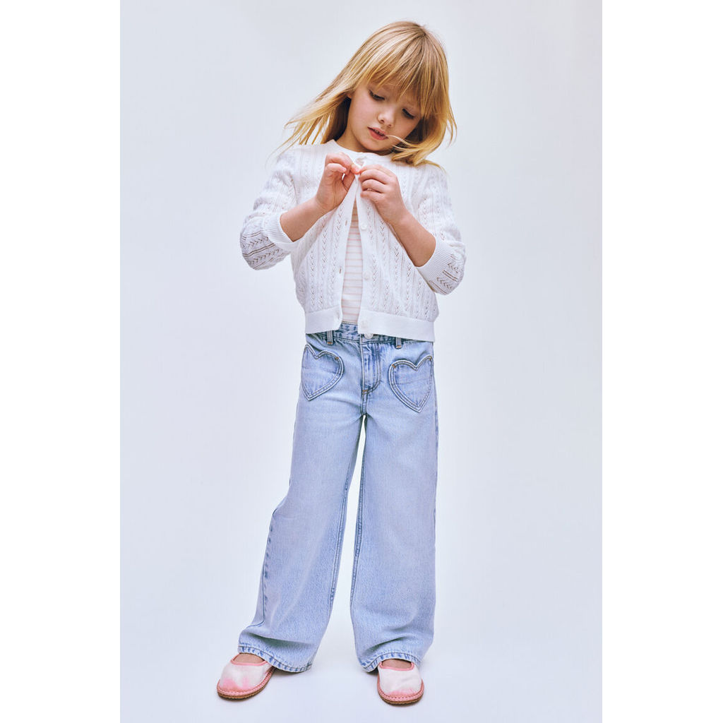 H&M Anak Perempuan Jeans Cutbray dengan Detail Motif 1329669_0