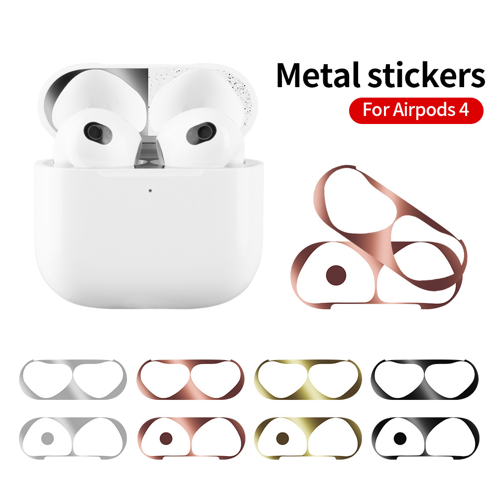 Dust Guard For AirPods 4 4th Case Box Sticker ide Protector Earphone Film For AirPods 4 Air Pods 4 C