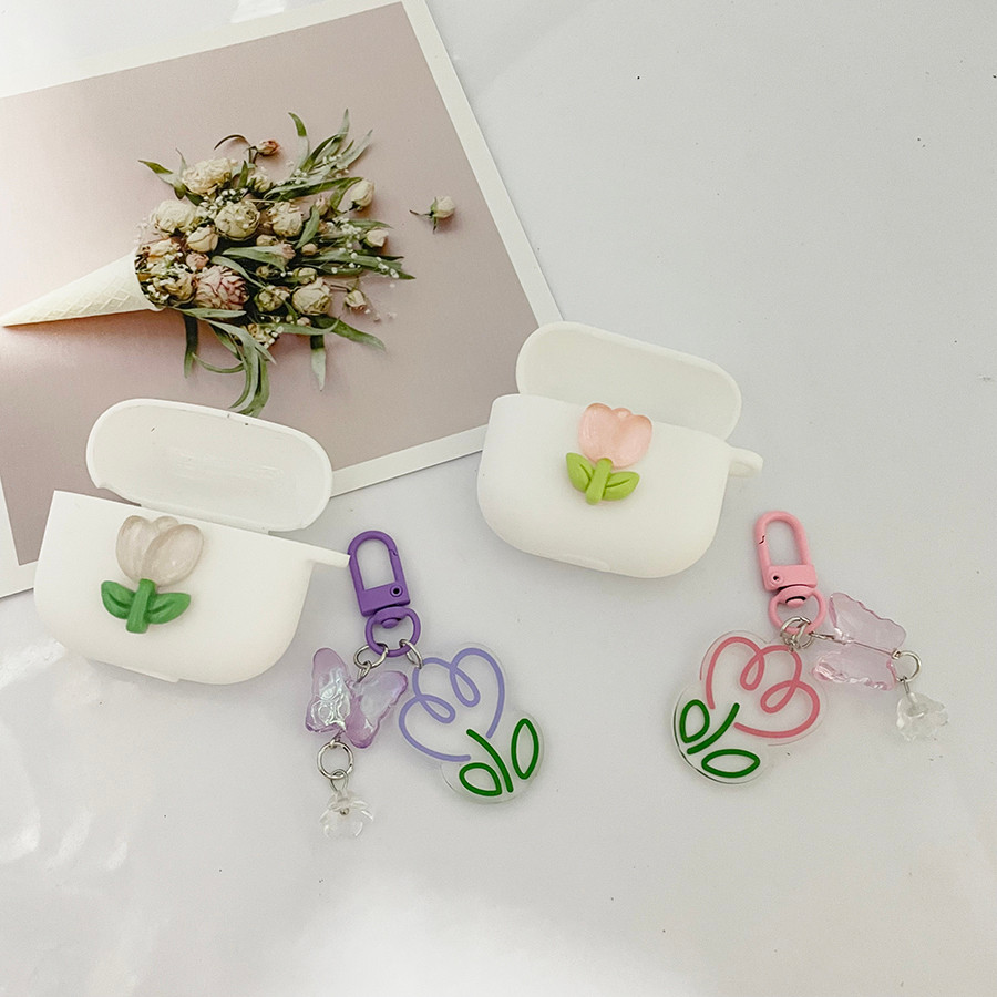 flower Earphone Cover For Realme Buds Air5/air5 Pro / Air 6 Pro Case Silicone Shockproof case for Re