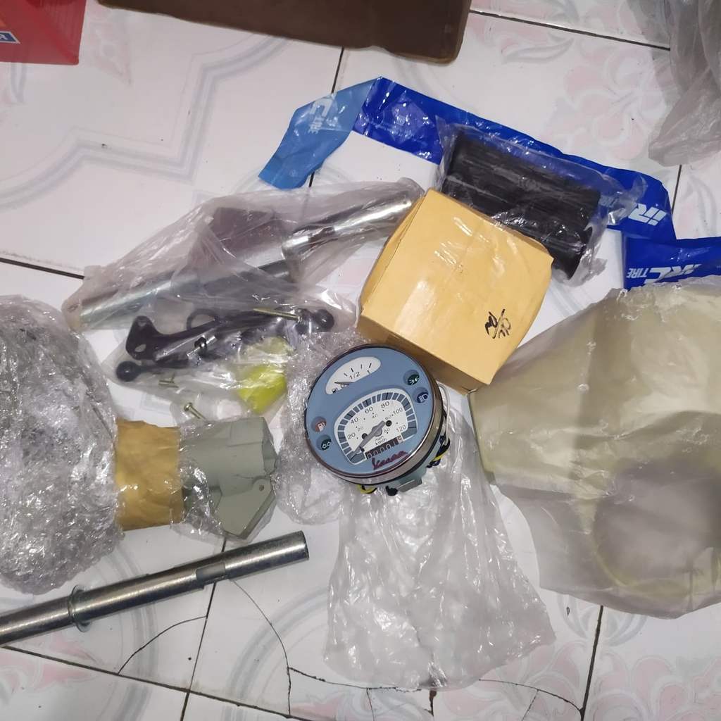 stang set vespa new px minus tanpa headlamp kondisi baru