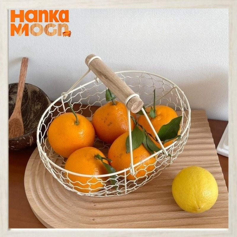 Besi Keranjang Buah Kreatif Keranjang Besi Keranjang Penyimpanan Buah Nampan Buah Rumah Tangga