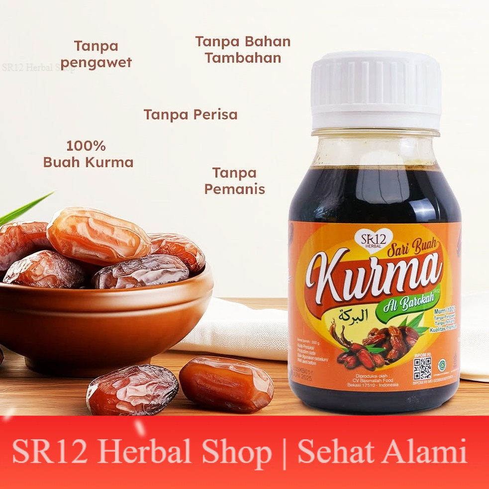 SR12 - Sari Kurma SR12 (Sari Kurma SR12 / Sari Buah Kurma Al Barokah SR12 / Sari Kurma Asli / Mening