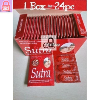 ~RR Murah Kondom Sutra Merah Gerigi OK Plus 1box isi 24pc PRIVASI AMAN DAN TERJAGA~RR