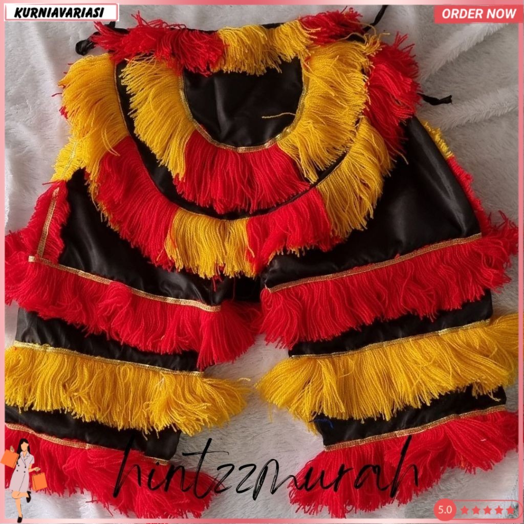 Celana Barong Anak Pentas + Embong Jaranan Umur 3-10 Tahun / Celana Ganongan / Celana Kuda Lumping D