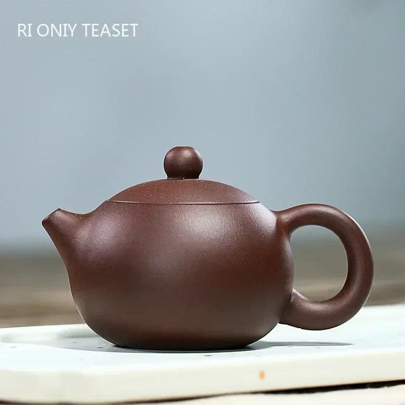 100ml Teko Teh Tanah Liat Ungu Yixing Bentuk Bola dengan Saringan, Teko Teh Xishi, Ketel Cantik, Set
