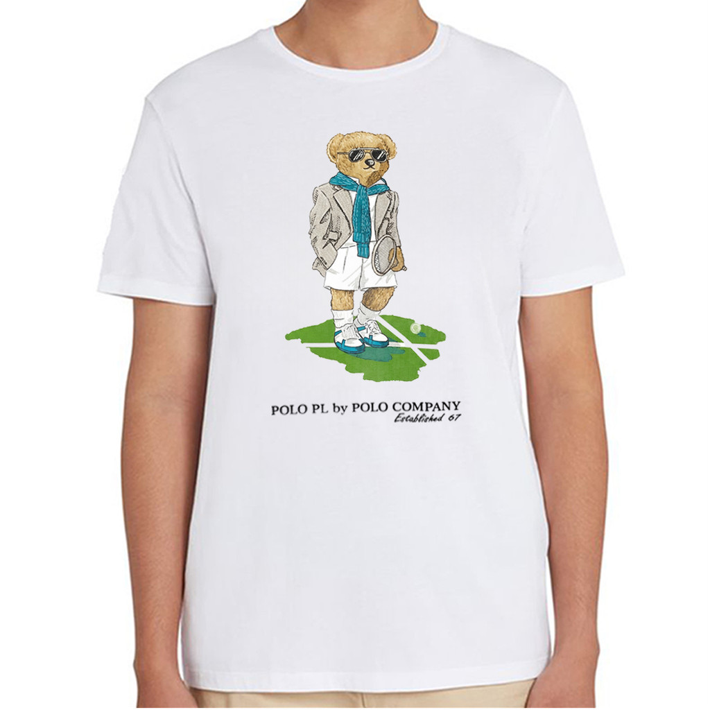 POLO - 7711.25 Mens T-shirt Bear - White