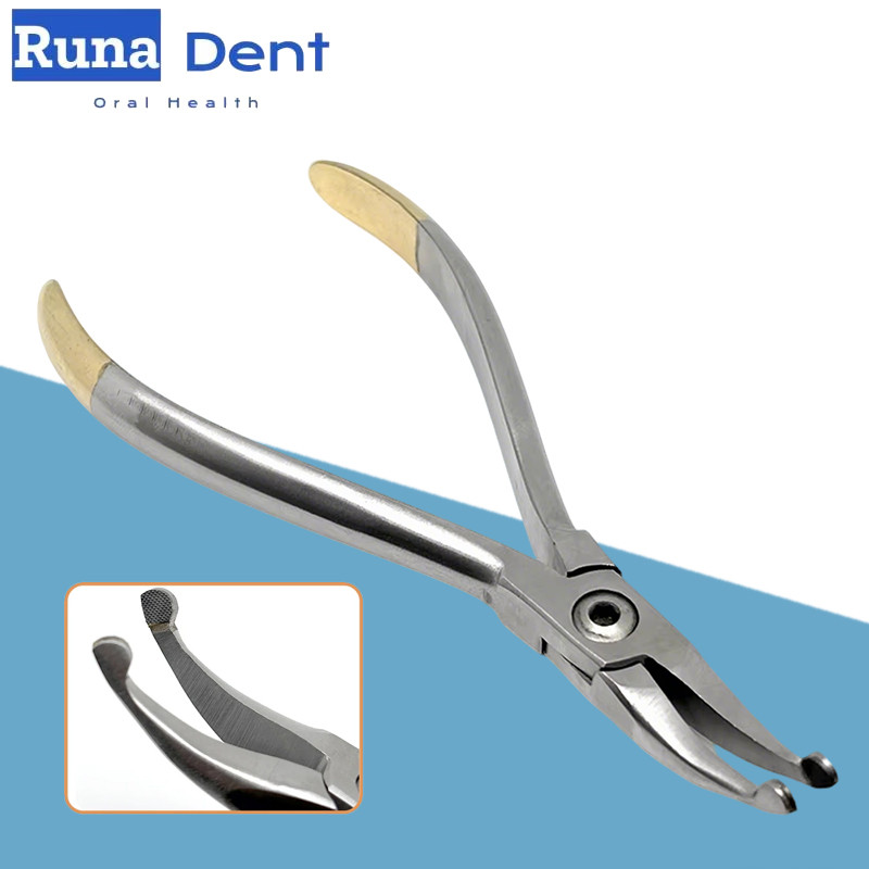 Tang Ortodontik Gigi Bahan Stainless Steel Profesional Gagang Lurus Alat Laboratorium Ortodontik Per