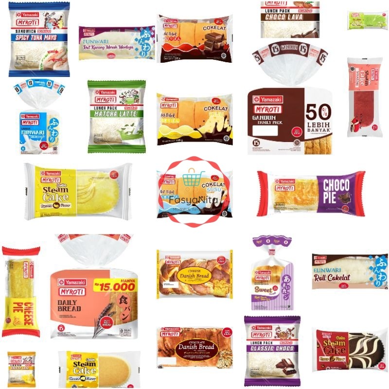 (instant saja) Aneka Roti MYROTI manis Sandwich tawar funwari danish steamed gandum - Fasyanita Onli