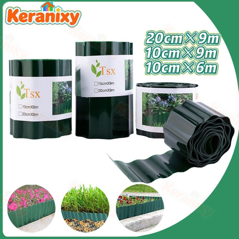 Keranixy Pagar Taman Plastik Anti Penuaan Tahan Lama Pagar Bergelombang PE / PP Cocok Untuk Taman & 