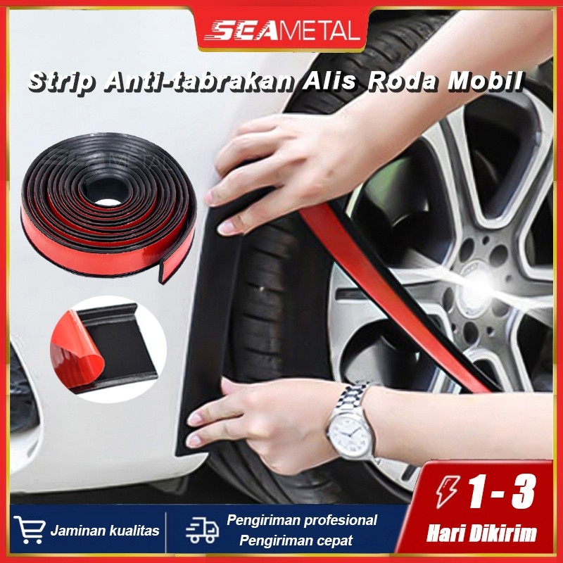 Karet Fender Mobil Strip Anti-tabrakan Alis Roda Mobil Karet Pelindung Fender Mobil List Fender Mobi