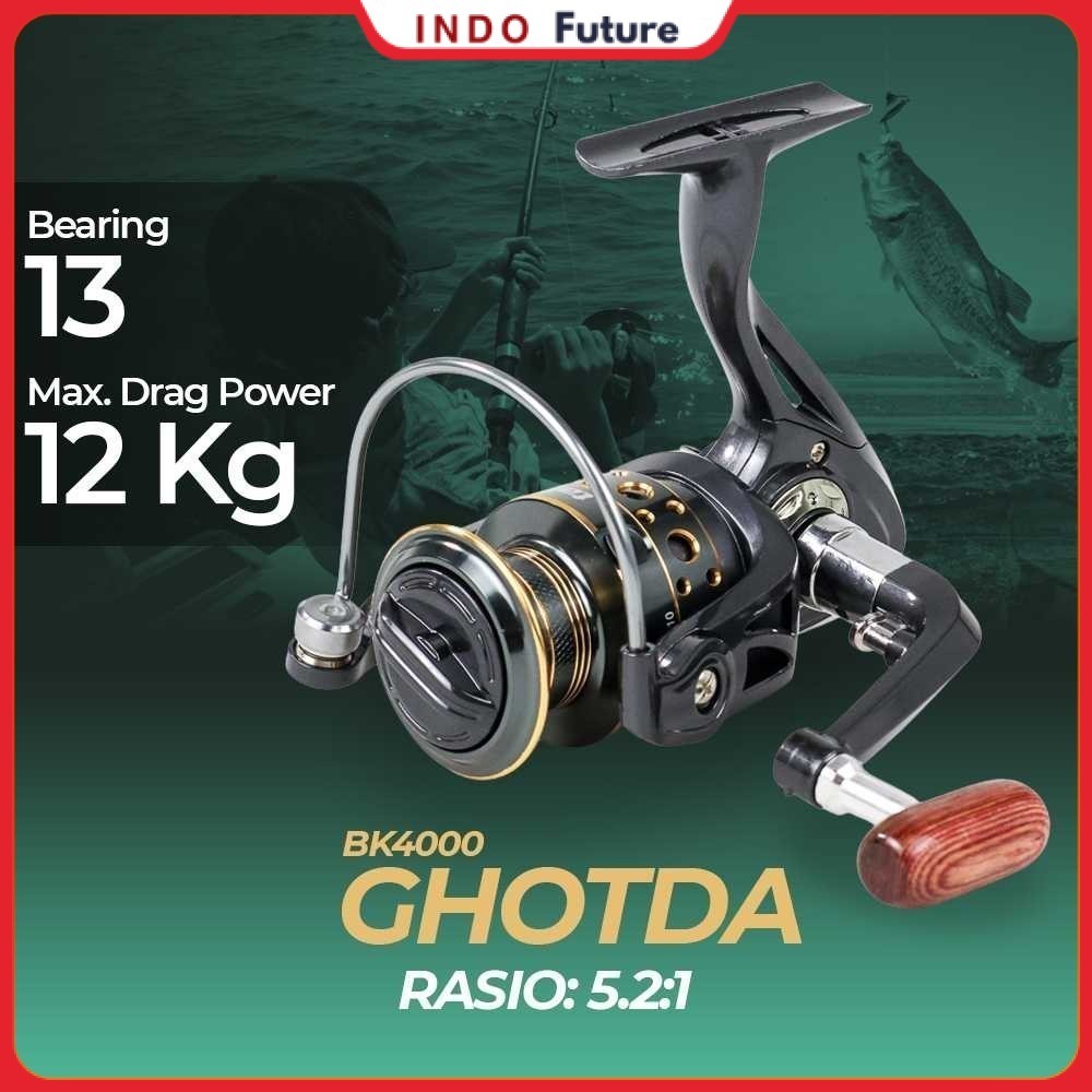 GHOTDA Reel Pancing Spinning 5.2:1 Ball Bearing 13 - BK4000
