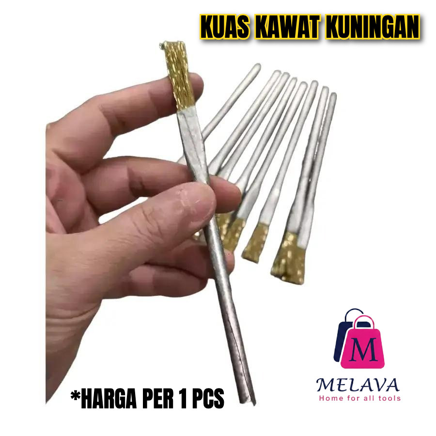 Kuas Kawat Kuningan Pembesih Kerak dan karat Serba Guna 1pcs