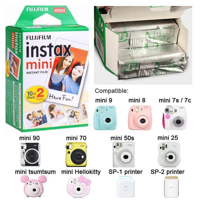 Fujifilm Refill Instax Mini Film Twinpack Plain - isi 20 Lembar Polos