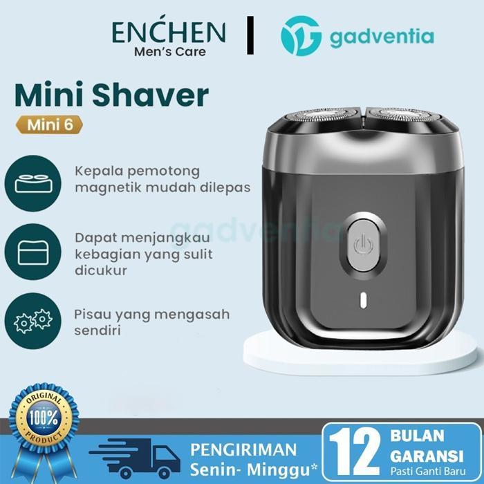 ENCHEN Mini 6 Shaver Alat Pencukur Jenggot Kumis Elektrik Waterproof - Enchen Mini 6