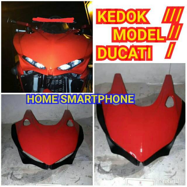 Topeng Kedok Cover Lampu Visor Whinshield Model Ducati PNP Honda New CBR150R Facelift K45G K45N 2016