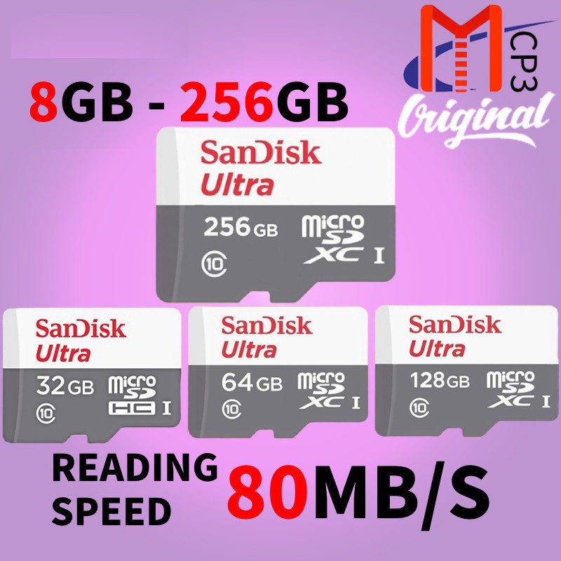 San  Disk memory card hp micro sd card sandisk kartu memory card 32gb 64gb 128gb 256gb 512gb origina