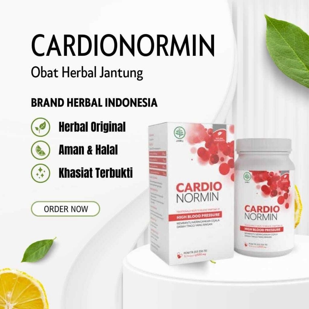 Cardio Normin Original Cardionormin Obat Hipertensi Kolesterol Darah Tinggi Jantung Stroke Ampuh