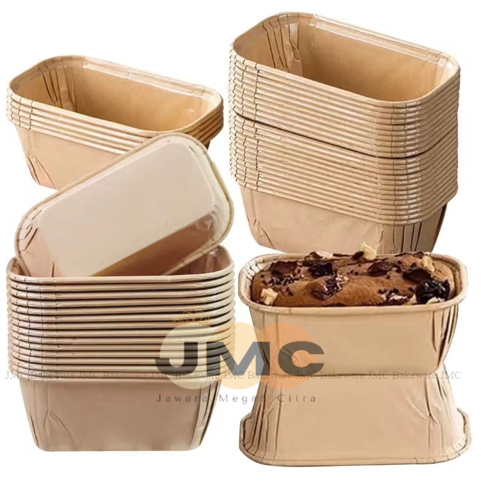 JMC PaperCup Cromboloni Persegi Box Kue Kotak Cake Tray
