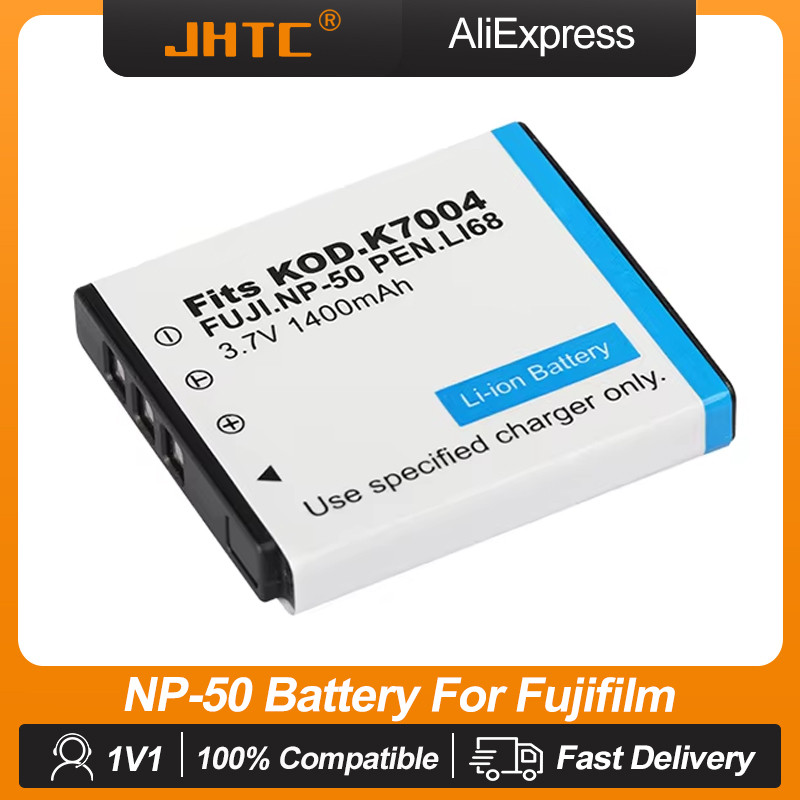 1400mAh FNP-50 FNP50 Battery For Fujifilm X10 X20 XF1 F50 F75 NP50 KLIC-7004 KLIC-7004 K7004 D-Li68 